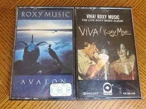 Roxy Music Cassette Lot -Avalon, Viva! Roxy Music - Picture 1 of 3