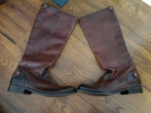 Frye Melissa Button 2 Women's 15.5" Leather Boots Cognac Size 6.5 B - Picture 1 of 19