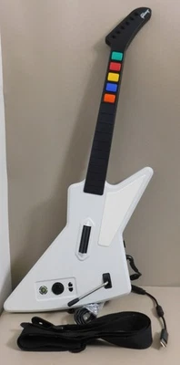 GUITAR HERO XPLORER XBOX 360 GUITAR RED OCTANE WIRED USB WITH BREAKAWAY CABLE - Image 1 of 4