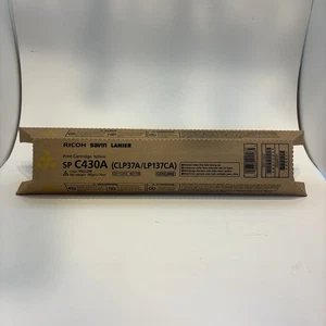 Genuine OEM Ricoh SPC430A 821106 Yellow Toner Cartridge | New Open Box - Picture 1 of 6
