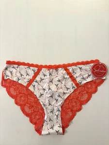 Women’s Splendies Eiffel Tower I Left My Heart In Paris Lace Back Panties 1X NEW - Picture 1 of 12