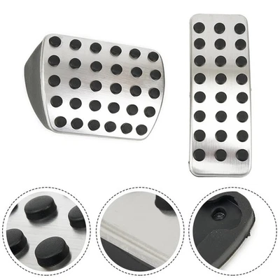 Stainless Steel Brake Gas Foot Pedal Covers Pad Cap For Mercedes B GLA CLA Class - Image 1 of 4