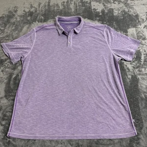 Tommy Bahama Polo Uomo XL Viola Hawaiian Island Zone Tropic Beach 37.5 Tech LEGGI - Foto 1 di 12