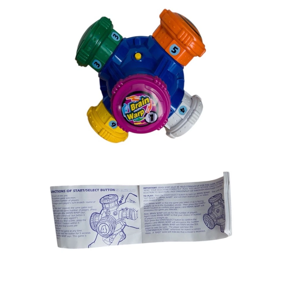 Vintage 1996 Tiger Electronics Brain Warp Electronic Talking Game Tested Working - Image 1 of 4