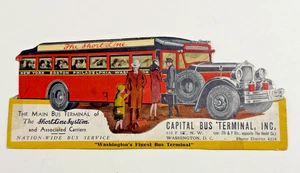 Vintage Werbung Tintenlöscher Capital Bus Terminal Inc - Bild 1 von 6