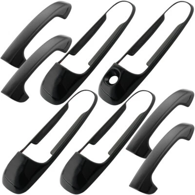 Cubierta de manija de puerta negra brillante para Dodge Ram 2500/3500 2010-2018 izquierda Foto 1 de 4