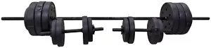 Opti Vinyl Dumbbell and Barbell Set - 50kg | Adjustable Dumbbells and Bar Set - Picture 1 of 8