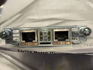 Cisco VWIC2-2MFT-T1/E1 Multiflex Trunk Interface Card - Tested & Working - Picture 1 of 7