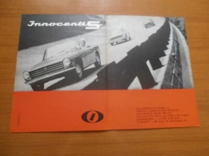 1964 INNOCENTI S AUTO SPORTIVA IN GARA DOPPIA PAGINA PUBBLICITA ORIGINALE RARA - Imagen 1 de 1