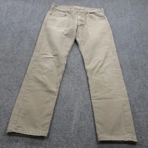 Patagonia Jeans Mens 32 X 32 Brown Denim Cotton Iron Clad Straight Pants Lined - Picture 1 of 13