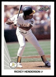 1990 Leaf Rickey Henderson Oakland Athletics #160