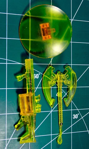 Custom Resin Sinestro Corp constructs 1:12 scale axe shield green lantern hal Cover