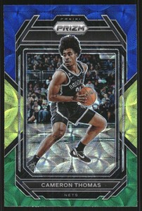 2022-23 Panini Prizm Prizms Choice Blue Yellow and Green #20 Cameron Thomas