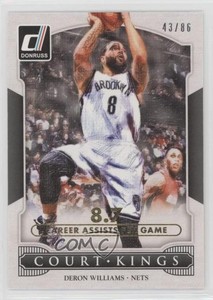 2014-15 Panini Donruss Court Kings Stat Line Career /86 Deron Williams #24