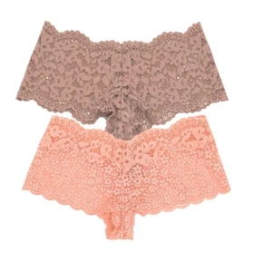 Victoria's Secret Body by Victoria Floral Lace Shortie Panties Lot of 2 - Picture 1 of 6
