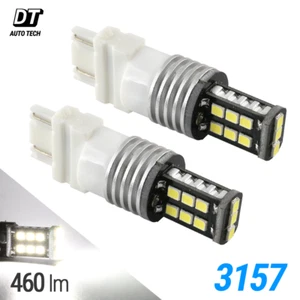 Syneticusa 3157 LED 6000K White DRL Reverse Turn Signal High Power Light Bulbs - Picture 1 of 8