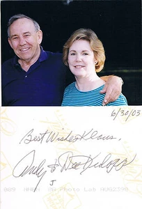 Teléfono Celular Motorola Rudolph W. 'Rudy' Krolopp 1930- foto firmada verso 3"x4" - Imagen 1 de 1