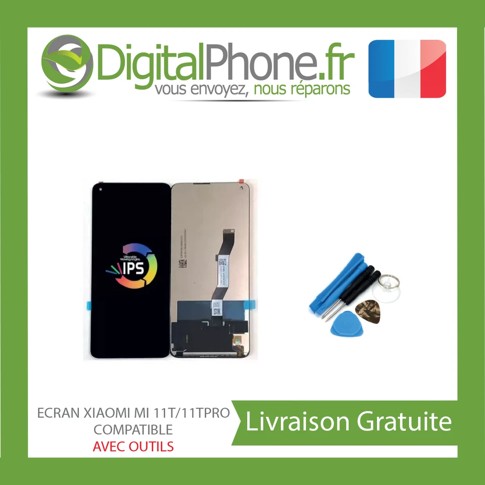 TRS Ecran pour Xiaomi Mi 10T / 10T Pro M2007J3SY M2007J3SG Noir TVA