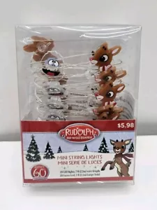 Rudolph And Bumble Mini String Lights LED Christmas Fairy Lights - Picture 1 of 7