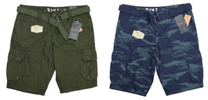 Raw X Apparel 12" Schrittlänge Cargotasche mit Gürtel enthalten Herrenshorts neu mit Etikett - Bild 1 von 5