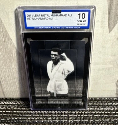 Muhammad Ali 2011 Leaf Metal #57 ISA GEM MINT 10 - Image 1 of 2