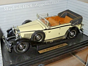 PRESTIGE EDITION 1932 MAYBACH DS8 ZEPPELIN BEIGE OPENING DOORS & HOOD 1:18 ANSON - Picture 1 of 14