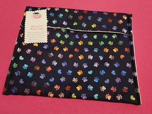 Handmade Microwavable Potato Bag Pawprints - Picture 1 of 1