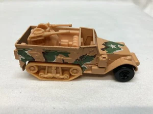 HOT WHEELS VINTAGE ACTION COMMAND TANK GUNNER TAN MALAYSIA 1974 USED LOOSE - Picture 1 of 5