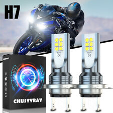 For BMW K1200 K1300 K1600 Motorcycle LED Headlight H7 6000K Bright White Bulbs