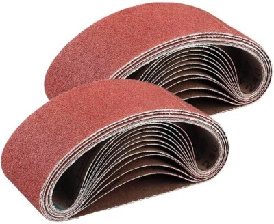 27PCS Sanding Belts 3x18" 40 60 80 120 150 180 240 320 400 Grit Sander Sandpaper - Image 1 of 4