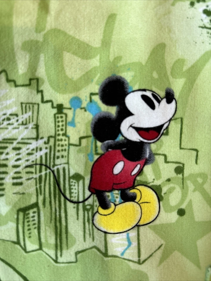 Blusa Médica Disney Mickey Mouse Para Mujer Grande Verde Enfermera Médica Tecnología Espalda Ajustada Foto 1 de 4