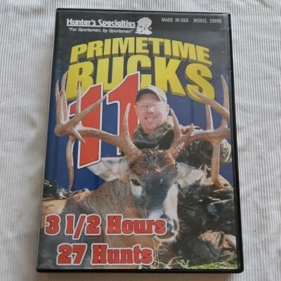 HUNTER'S SPECIALTIES PRIMETIME BUCKS 11 DVD (3 1/2 Hours, 27 Hunts) BUY 2 GET 1! - Image 1 of 4