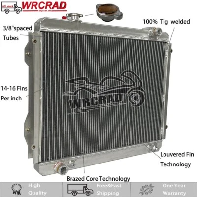 Aluminum Cooling Radiator For Toyota Tacoma 1995-2004 2003 2002 2.4L 2.7L 3.4L - Image 1 of 4