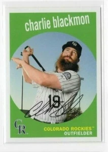 Charlie Blackmon 2018 Topps Archives Baseball 1959 Topps #67 Colorado Rockies - Picture 1 of 1
