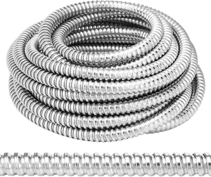 Metal Flexible Conduit 50 Ft Reduced Wall Flexible Conduit Galvanized Steel Outd - Picture 1 of 7