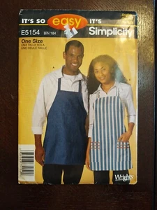 Simplicity It's Do Easy Adult Apron Pattern #E5154 - Uncut - Picture 1 of 2