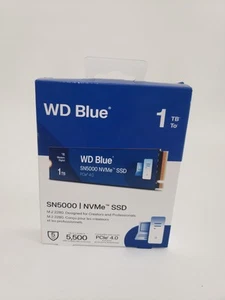 1TB WD Blue SN5000 Nvme Internal SSD - Pcie Gen 4.0, M.2 2280 New Sealed - Photo 1/2