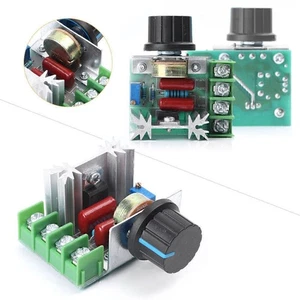 SCR Elektrischer Spannungsregler Motor Drehzahlregler Regler 2000W 220V - Picture 1 of 7