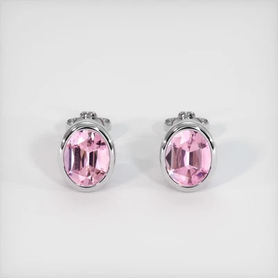 Pendiente Brasil Turmalina Rosa Ovalado Platino 950 2.08CT Foto 1 de 4