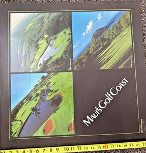 Póster de Hawaii Maui's Golf Coast United Airlines Royal Kaanapali Kapalua Wailea - Imagen 1 de 10