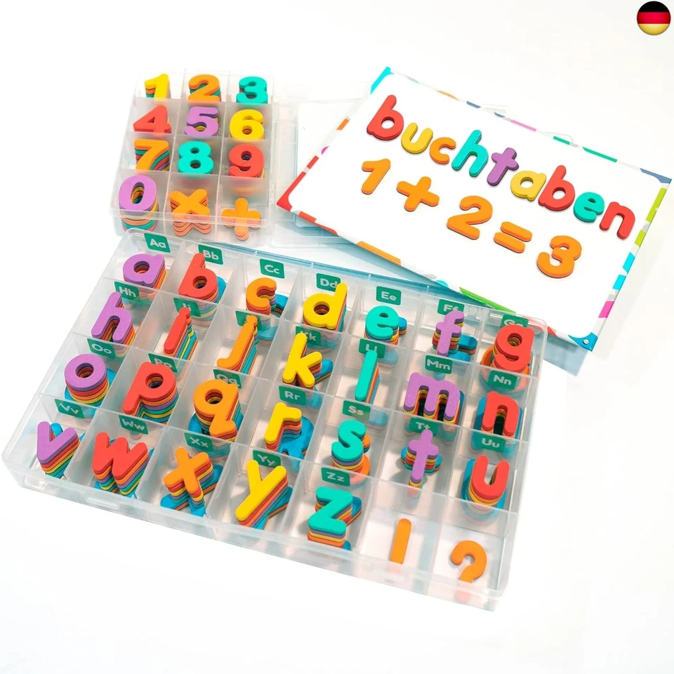 Magnetische Buchstaben und Zahlen für Kinder ? Das komplette Set: 182  - Bild 1 von 4