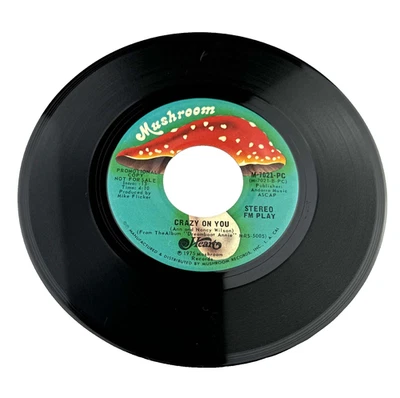 Heart Crazy On You Promo DJ Copy 45 RPM WLP 7" Single record Mono Stereo Rock - Image 1 of 4