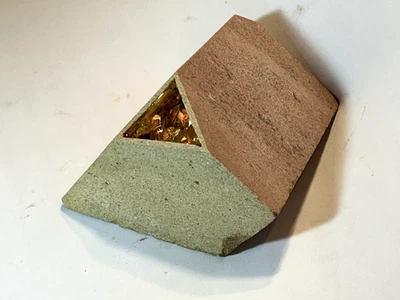 Original Abstract Stone Sculpture (Goldie Blocks--) Signed and with Provenience  - Image 1 of 4