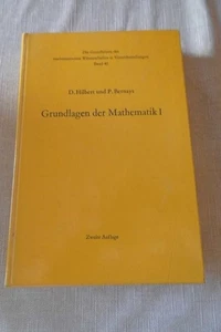 Grundlagen der Mathematik Band 40 - I - Die Grundlehren der mathematischen Wiss - Picture 1 of 1