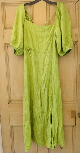 Abito Frnch Celine linea verde abito estivo taglia manica a palloncino M prezzo consigliato £ 89