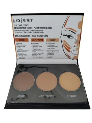 Black Radiance Beauty True Complexion CREME CONTOUR PALETTE TRIO Light to Medium - Image 1 of 4