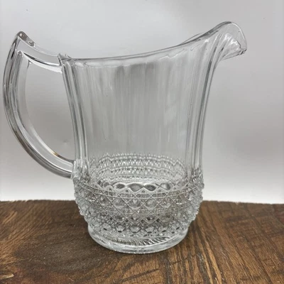 Vidrio Imperial Nº Años 20 De Colección "Jarra de pinta Huckabee 666 flauta transparente y bastón 5,5""" Foto 1 de 4