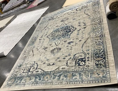 Alfombra BEIGE/TURQUESA 9'-0" x 12'-0" defecto, precio reducido 1172682146 EVK508F-9 Foto 1 de 4