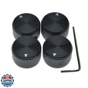 4 perillas potenciómetro de aluminio de 25 * 15,5 mm contr de olla de metal universal de 1/4" - Imagen 1 de 5
