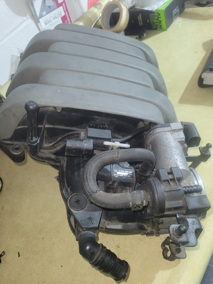 2007 AUDI A6 QUATTRO   3.2 V6 FRONT ENGINE MOTOR AIR INTAKE MANIFOLD - Image 1 of 4